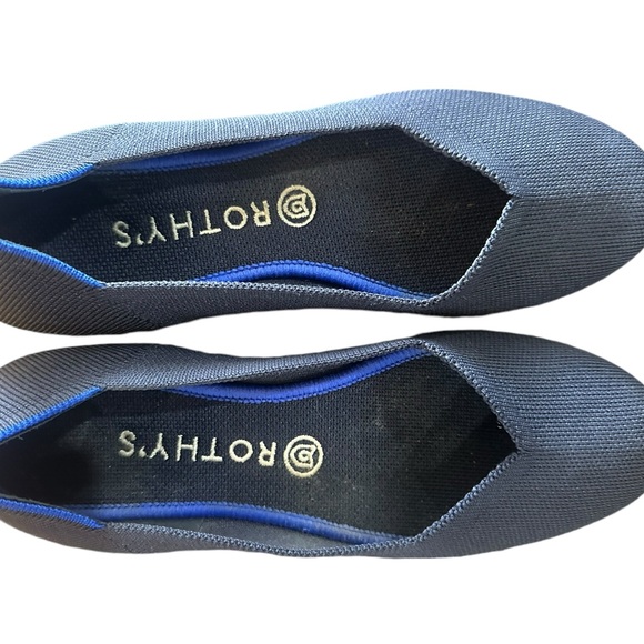 Rothy’s navy rounded toe flats sz 9 - Picture 4 of 6